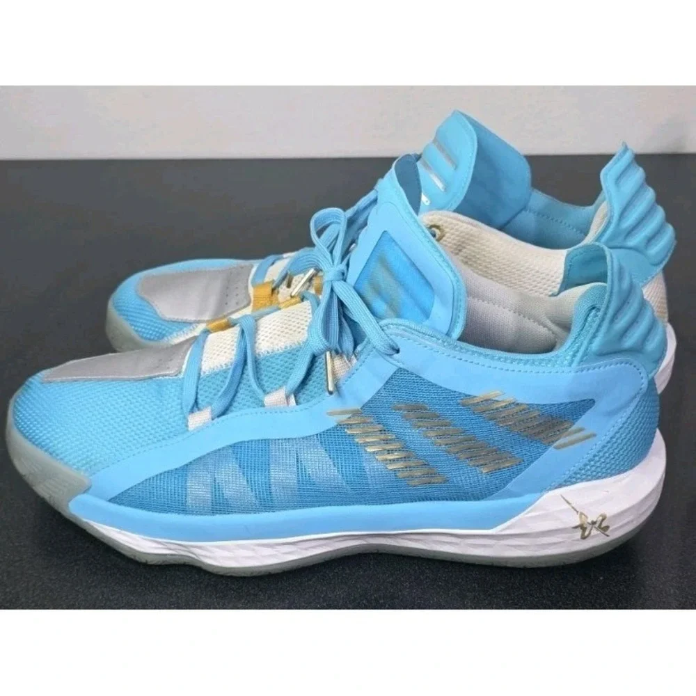 Adidas Dame 6 GCA Five Generals 2020 Men 14 FW3658 Blue Basketball Sneaker EUC‎